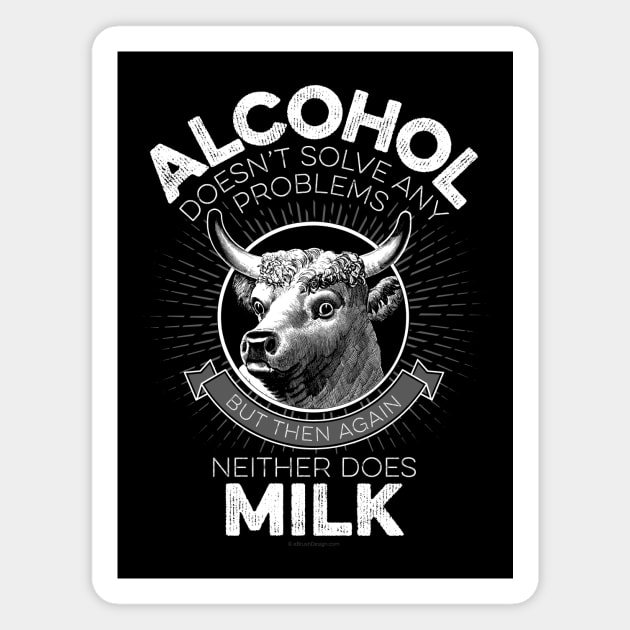 Alcohol vs. Milk Magnet by eBrushDesign